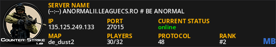 (--:--) ANORMALII.LEAGUECS.RO # BE ANORMAL