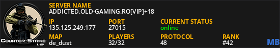 ADDICTED.OLD-GAMING.RO[VIP]+18