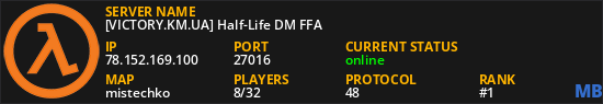 [VICTORY.KM.UA] Half-Life DM FFA