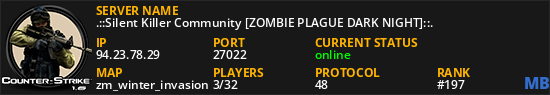 .::Silent Killer Community [ZOMBIE PLAGUE DARK NIGHT]::.