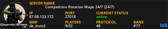      Competitive Rotation Maps 24/7 (24/7)