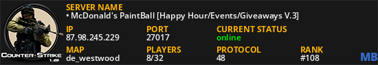 • McDonald's PaintBall [Happy Hour/Events/Giveaways V.3]