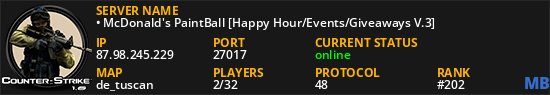 • McDonald's PaintBall [Happy Hour/Events/Giveaways V.3]