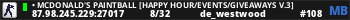• McDonald's PaintBall [Happy Hour/Events/Giveaways V.3]