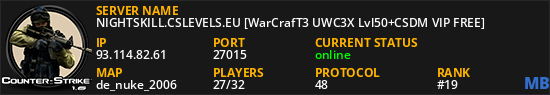 NIGHTSKILL.CSLEVELS.EU [WarCrafT3 UWC3X Lvl50+CSDM VIP FREE]