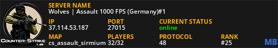 Wolves | Assault 1000 FPS (Germany)#1