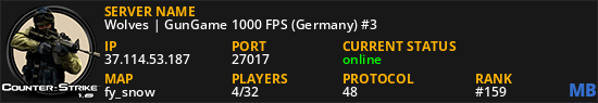 Wolves | GunGame 1000 FPS (Germany) #3