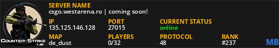 csgo.westarena.ro | coming soon!