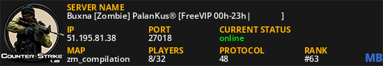 Buxna [Zombie] PalanKus® [FreeVIP 00h-23h|ﻦﻴﻄﺴﻠﻓ]