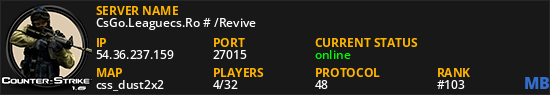 CsGo.Leaguecs.Ro # /Revive
