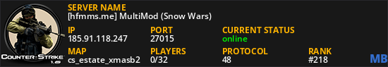 [hfmms.me] MultiMod (Snow Wars) ⛄