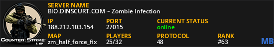 BIO.DINSCURT.COM ~ Zombie Infection