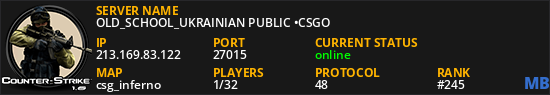 OLD_SCHOOL_UKRAINIAN PUBLIC •CSGO