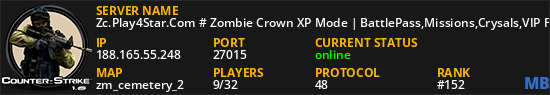 Zc.Play4Star.Com # Zombie Crown XP Mode | BattlePass,Missions,Crysals,VIP FREE