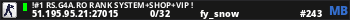!#1 RS.G4A.RO RANK SYSTEM+SHOP+VIP !