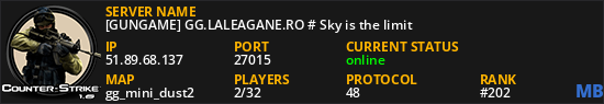 [GUNGAME] GG.LALEAGANE.RO # Sky is the limit