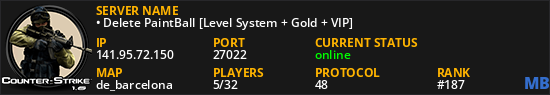 • Delete PaintBall [Level System + Gold + VIP]