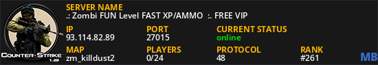.: Zombi FUN Level FAST XP/AMMO  :. FREE VIP