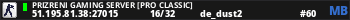 Prizreni Gaming Server [PRO CLASSIC]