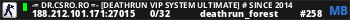 -= Dr.CsRO.Ro =- [Deathrun VIP System Ultimate] # SINCE 2014
