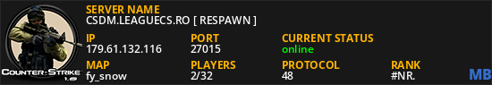 CSDM.LEAGUECS.RO [ RESPAWN ]
