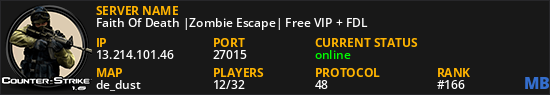 Faith Of Death |Zombie Escape| Free VIP + FDL