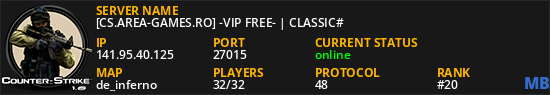 [CS.AREA-GAMES.RO] -VIP FREE- | CLASSIC#