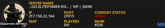 ..:GO.ELITEPOWER.RO:.. | VIP | SKINS