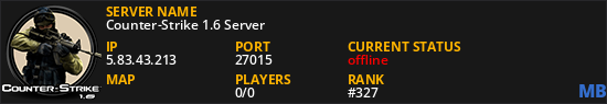 Counter-Strike 1.6 Server
