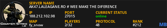 AK47.LALEAGANE.RO # WEE MAKE THE DIFERENCE