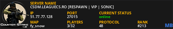 CSDM.LEAGUECS.RO [RESPAWN | VIP + SKIN SONIC]