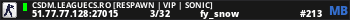 CSDM.LEAGUECS.RO [RESPAWN | VIP + SKIN SONIC]