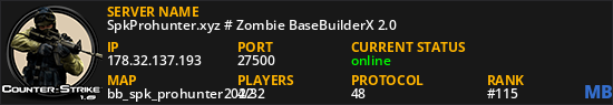 SpkProhunter.xyz # Zombie BaseBuilderX 2.0